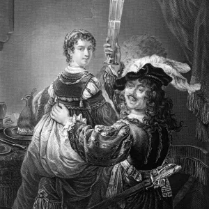 Rembrandt and Saskia Print: A 17th-Century Dutch Masterpiece Rembrandt and Saskia Print: A 17th-Century Dutch Masterpiece