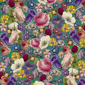Repeating Pattern - Floral Assemblage of flowers