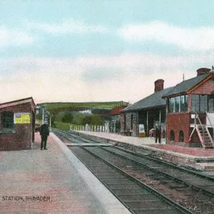 Rhayader Railway Station Print, circa 1908 Rhayader Railway Station Print, circa 1908