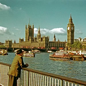 River Thames and Houses of Parliament, London
