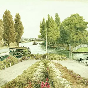River Thames at Teddington Lock, Middlesex
