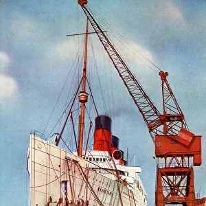 RMS Mauretania, transatlantic liner, at Southampton