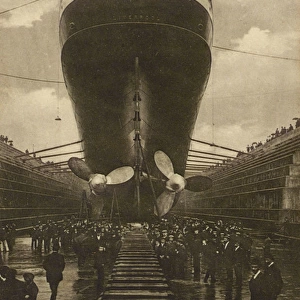 RMS Oceanic in Graving Dock, Liverpool