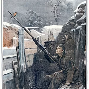 Robin in the trenches, WW1 by Philip Dadd
