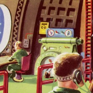 Rocket Control Cabin Print Rocket Control Cabin Print