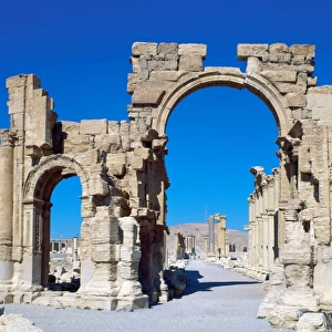 Roman art. Syria. Palmyra. Portico of Colonnade. 3rd century