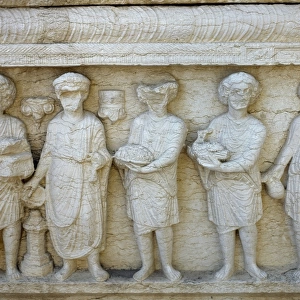 Roman art. Syria. Reliefs of a sacrifice. Palmyra Archaeolog