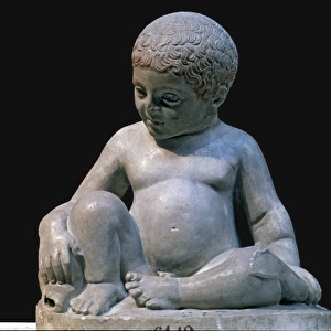 Roman, Marble, Sculpture, Boy, Dolphin, history, historical