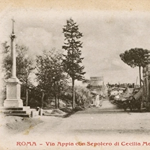 Rome - Appian Way and Tomb of Caecilia Metella