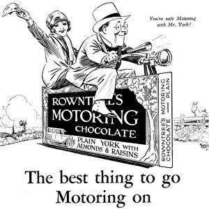 Rowntrees Motoring Chocolate advertisement