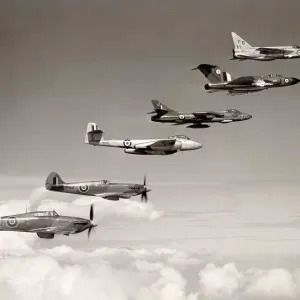 RAF Fighters in Formation, 1960 Print RAF Fighters in Formation, 1960 Print