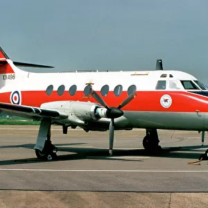 Royal Air Force - Scottish Aviation Jetstream T. 1 XX496 / D (msn 276 P/N 69), of No. 45 (R) Squadron, at RAF Brize Norton on 6 May 2002. Date: 2002