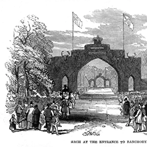 Royal progress to Balmoral: Banchory triumphal arch, 1848