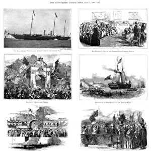 The Royal Visit to Ireland, 1849 - various scenes
