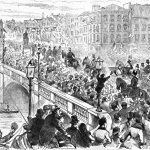 The Royal Visit to Ireland, 1885 - Parnell Bridge, Cork