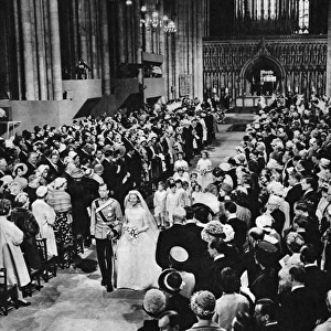 Royal Wedding 1961 - the newly married Duke and Duchess of K