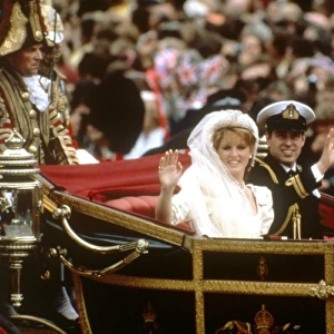 Royal Wedding 1986 - just married
