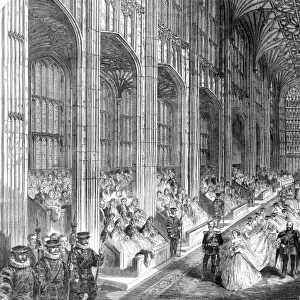 Royal wedding ceremony 1863 - nave procession