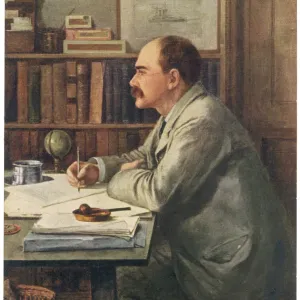 Rudyard Kipling Print at Desk Rudyard Kipling Print at Desk