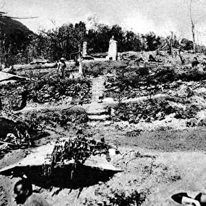 The Ruins at Kohima, Burma; Second World War, 1944