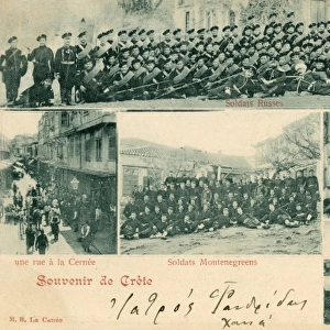 Russian and Montenegrin Soldiers in Crete