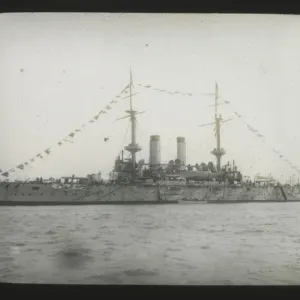 Russo-Japanese War Print: Two Funnelled Ship Russo-Japanese War Print: Two Funnelled Ship