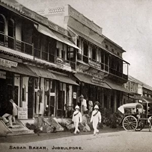Sadar Bazar, Jabalpur, Madhya Pradesh, India - May, 1922. Date: 1922