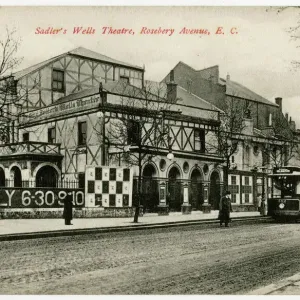 Sadlers Wells Theatre Print, circa 1910s Sadlers Wells Theatre Print, circa 1910s