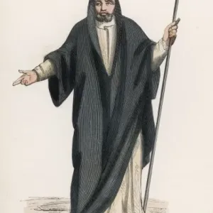 Saint Benedict of Nursia Print: Early Life as a Hermit Saint Benedict of Nursia Print: Early Life as a Hermit