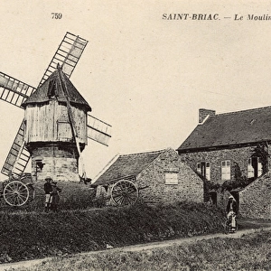 Saint-Briac-sur-Mer, France - The Windmill (Le Moulin)