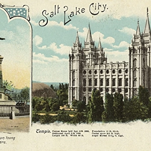 Salt Lake City - Brigham Young Monument and Temple