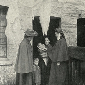 Salvation Army Slum Sisters on a home visit