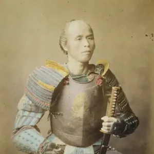 Samurai Warrior Studio Print, 1877 Samurai Warrior Studio Print, 1877