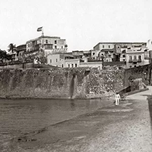 San Juan, Puerto Rico, West Indies, from the sea wall, circa