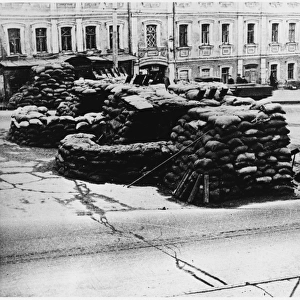 Sandbags in Moscow
