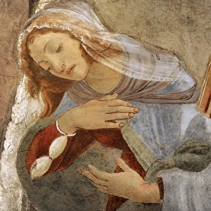 Sandro Botticelli (1445-1510). The Annunciation, 1481. Virgi