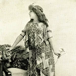 Sarah Bernhardt, French actress, as Cleopatra