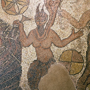 Satyr. Roman mosaic
