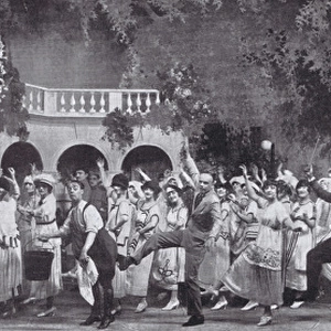 A scene from Kissing Time (1919) at the Winter Garden Theatr