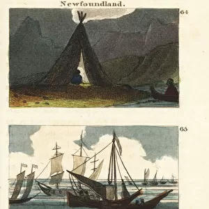 Scenes in Newfoundland, 18th century
