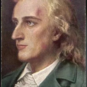 Schiller Print - Portrait of Johann Christoph Friedrich Schiller Print - Portrait of Johann Christoph Friedrich