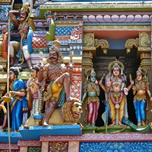 Sculptures, Sri Sivasubramaniya Swamy Temple, Colombo, Sri L