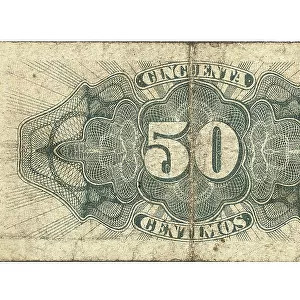 Second Spanish Republic. Reverse of a 50 cents