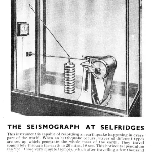 Seismograph Print, Selfridges, circa 1932 Seismograph Print, Selfridges, circa 1932