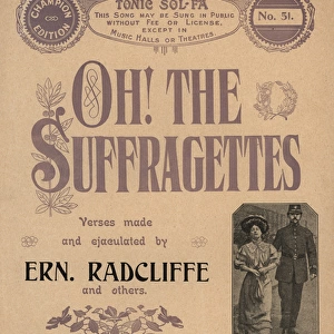 Sheet Music Oh The Suffragettes