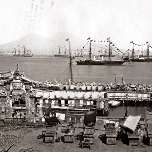 Ships off Naples, Italy, circa 1880 (Giogio Sommer)