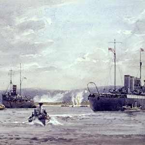 Ships in Suvla Bay, Gallipoli, Turkey, WW1