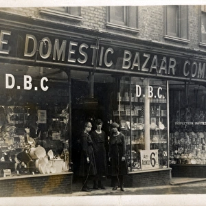 Shop-front - Premises of The Domestic Bazaar Co, Bedford