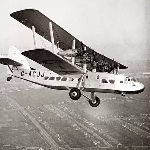 Shorts Scylla, four engined biplane, 1934