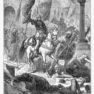 Print of the Siege of Constantinople Print of the Siege of Constantinople
